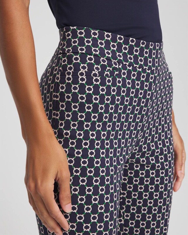 Brigitte Chain Connection Slim Ankle Pants - image 4